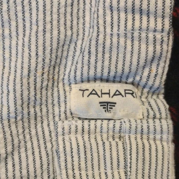 Tahari Kids Overalls - Navy and White Stripes - Picture 2 of 7